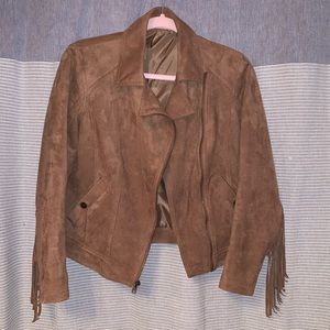 Hollister Suede Fringe Jacket